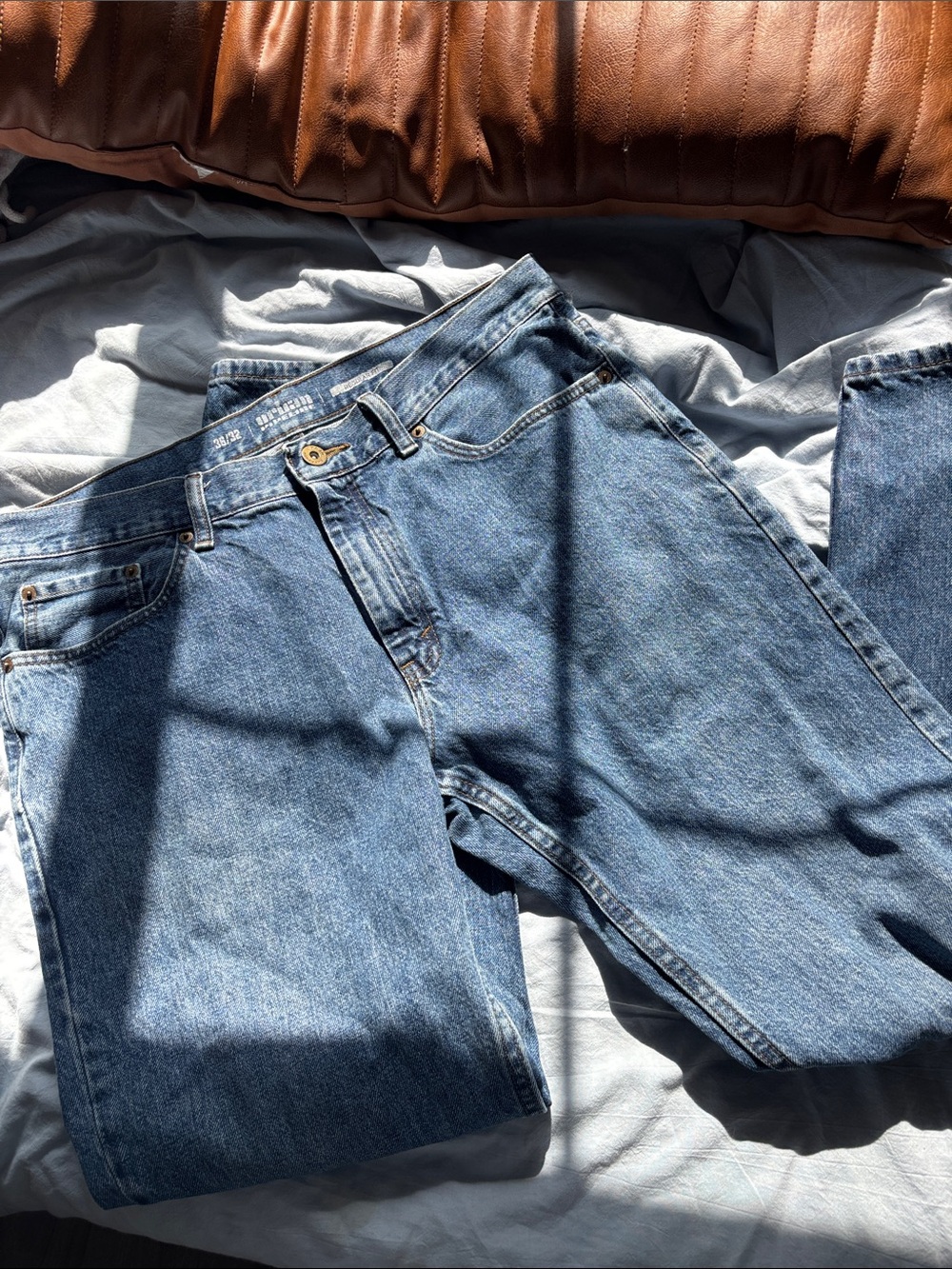 Classic High-Rise Blue Denim Jeans